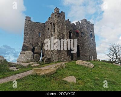 Redruth, Street scene, Miner`s terraces, Cornish mining town, Carn Brea beacon,  , Cornwall, UK, 13th October 2020. . Credit:Robert Taylor/Alamy Live Stock Photo